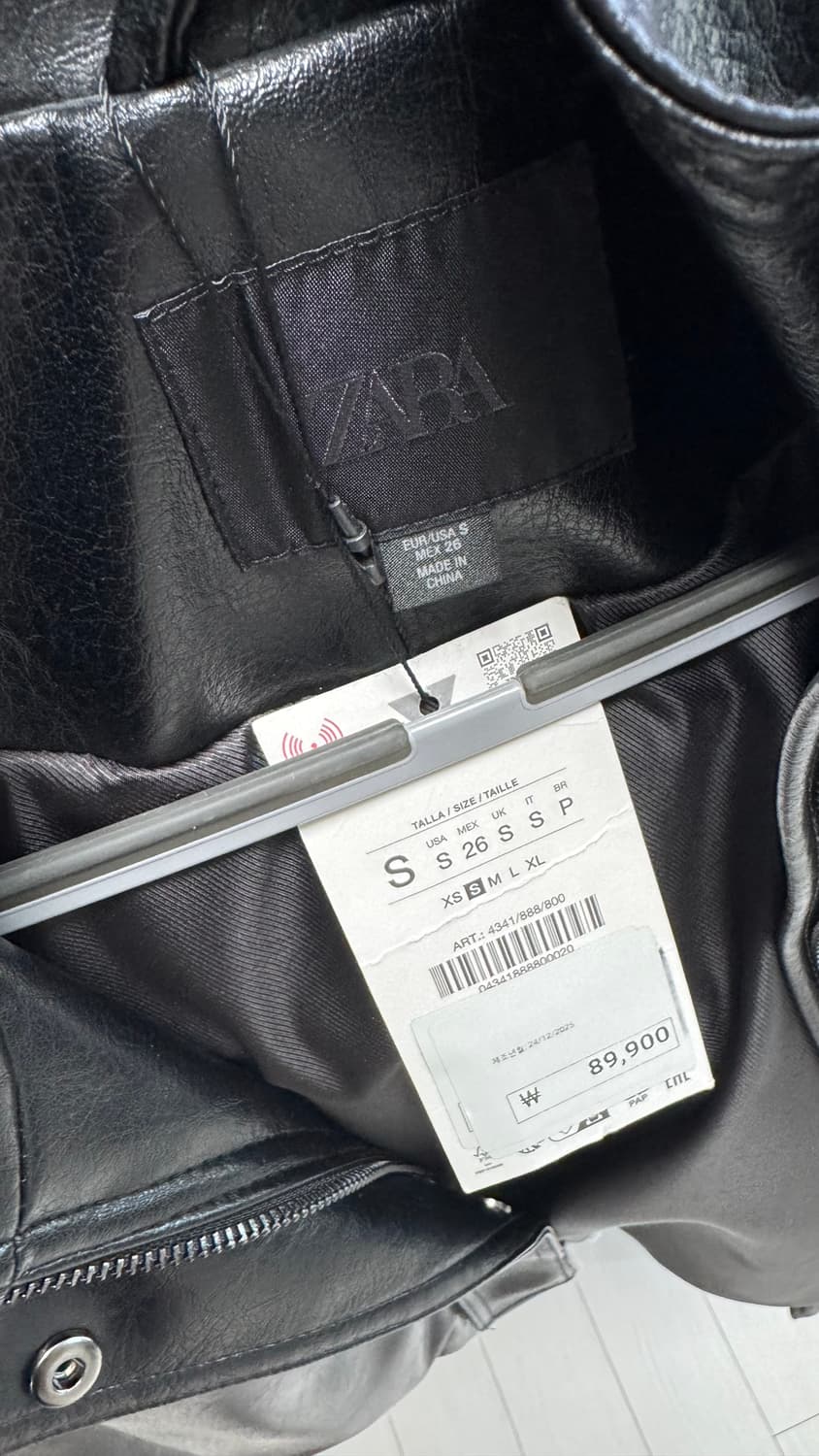 (새상품) 자라 페이크 레더 자켓 상품이미지4