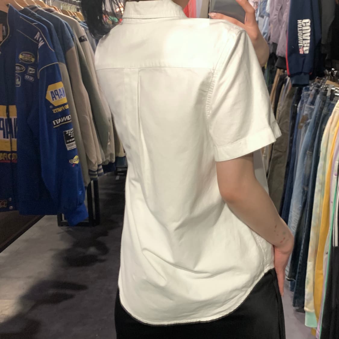 [IM] 폴로 랄프로렌 반팔 슬림핏 셔츠 화이트 상품이미지6