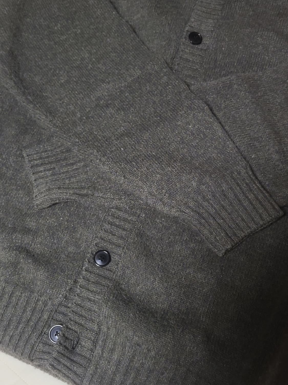 브랜디드 알파카 가디건 올리브  xl 상품이미지4