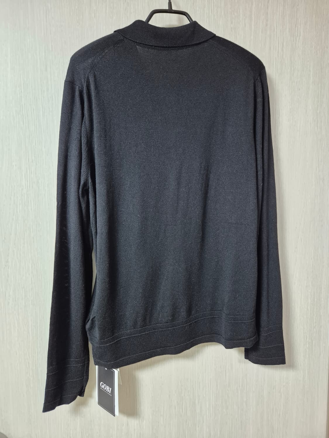 (새제품) 고비 GOBI 실크 캐시미어 가디건 M 66 블랙 상품이미지2