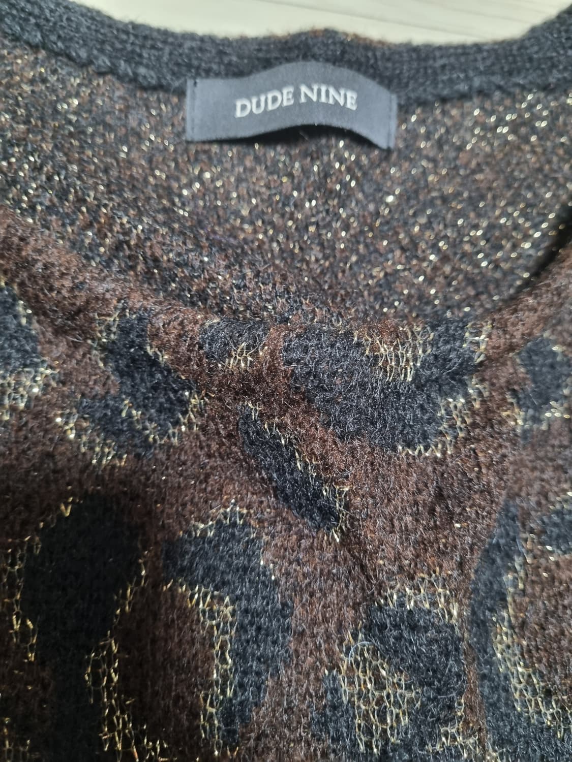 듀드나인 모헤어 니트 L 호피 상품이미지2