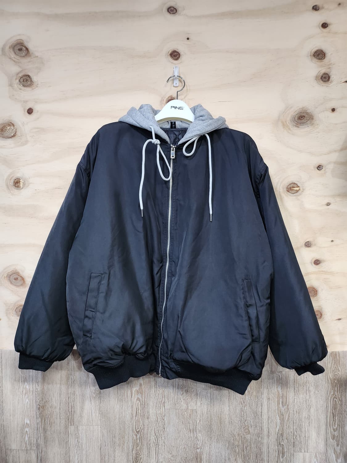 1066) 남성 누빔안감 후디 항공자켓 상품이미지1