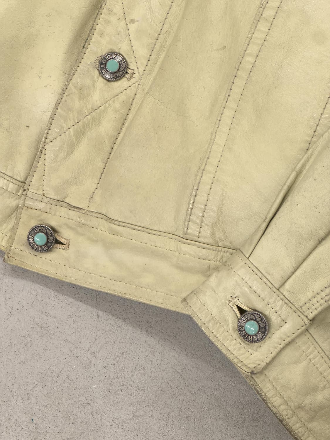  90s Canyon de Chelly 레더 트러커 자켓 상품이미지6