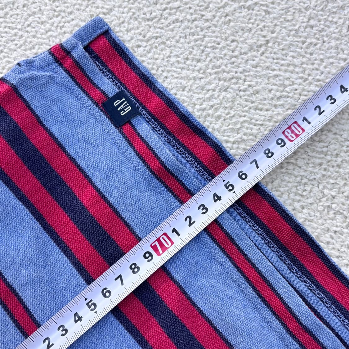 L 갭 스트라이프 반팔 카라 티셔츠 0406E 상품이미지6