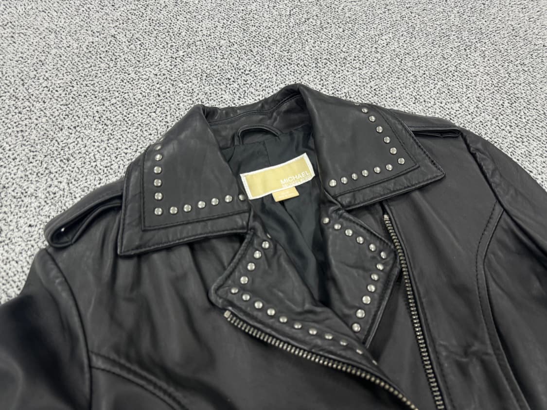 마이클코어스 램스킨 스터디 라이더자켓 상품이미지4