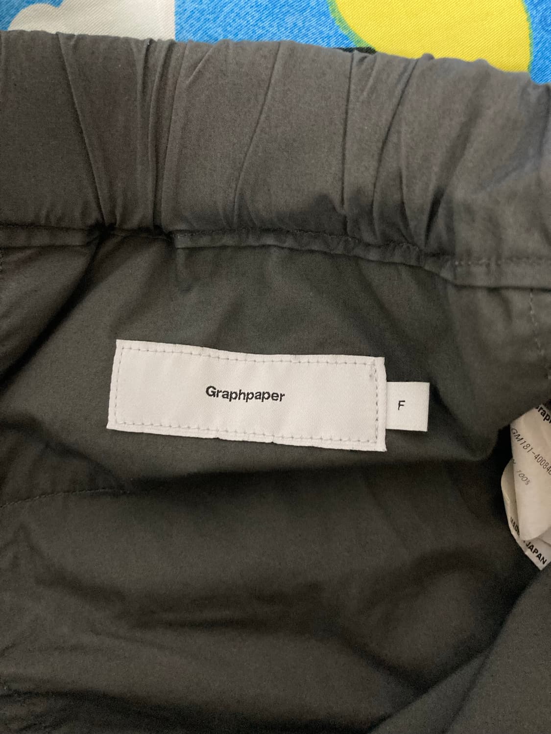 그라프페이퍼 타입라이터 와이드 쿡 팬츠 그레이 F 상품이미지3