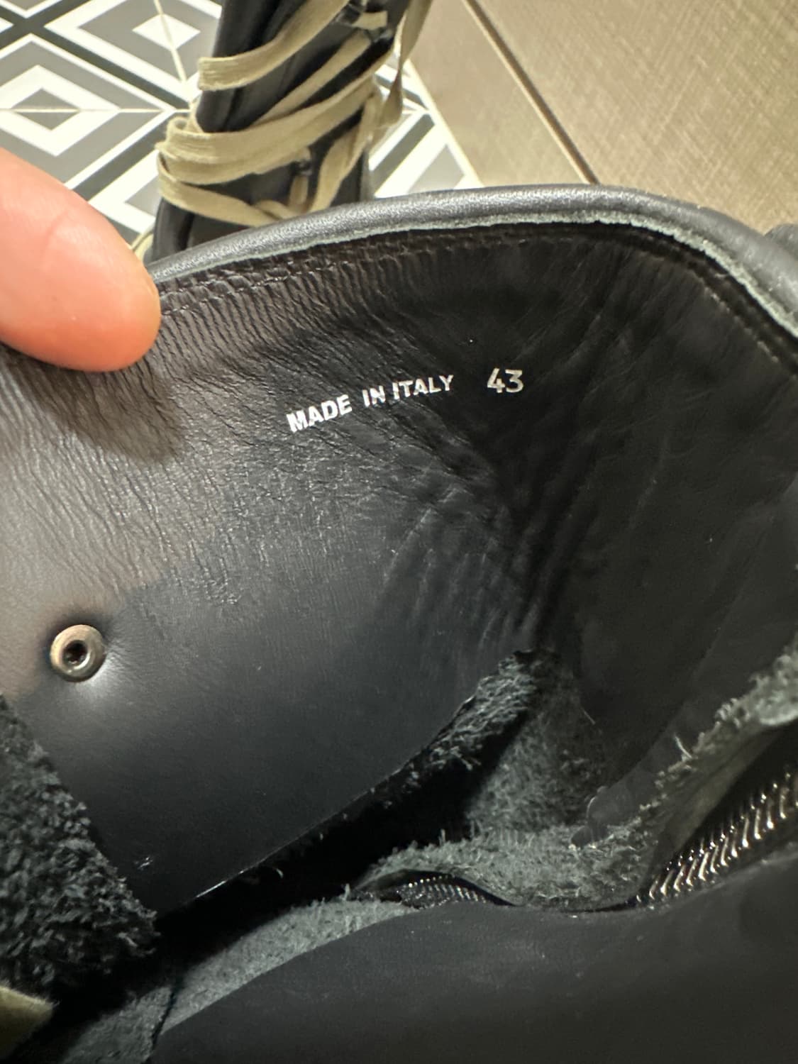 릭오웬스 메가 레이스 레고솔 부츠 43 상품이미지2