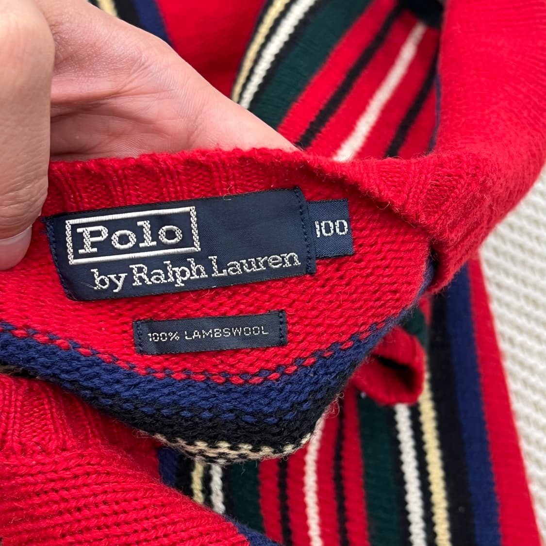 폴로랄프로렌 스트라이프 램스울 니트 r3359 상품이미지5