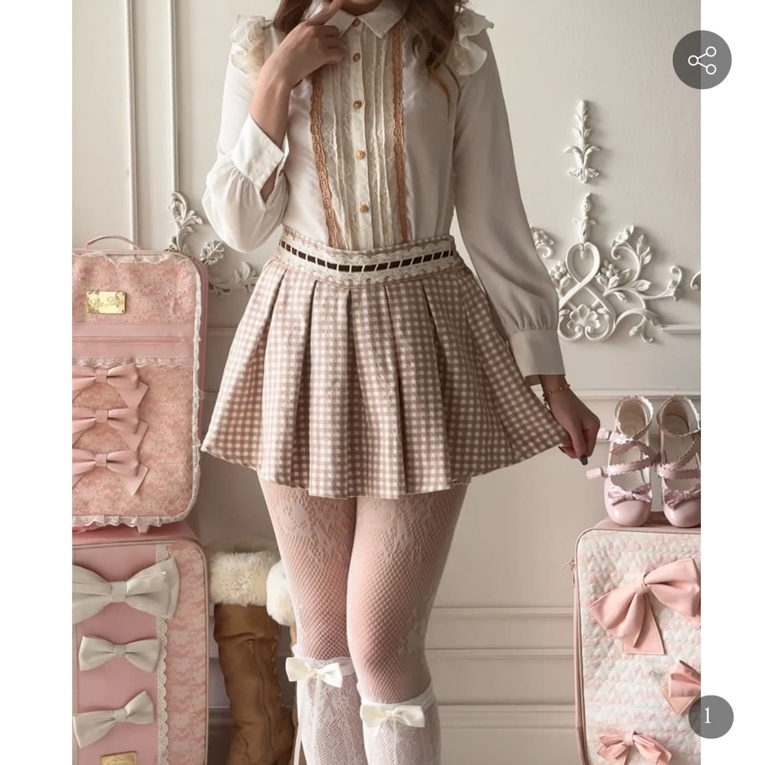 리즈리사 라떼갸루 히메갸루 블라우스 상품이미지2