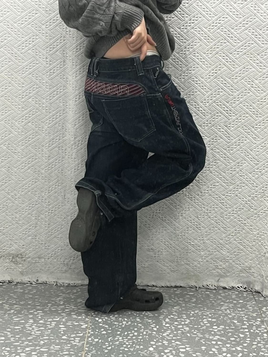 푸부 올드스쿨 데님 청바지 34인치 C06434 상품이미지1