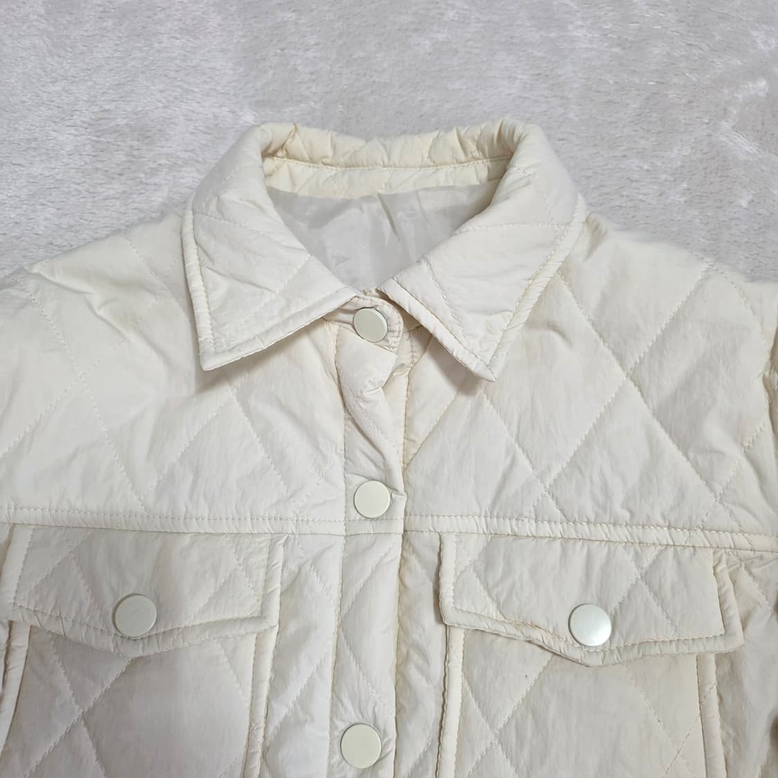 (F)여성 반에이크 퀼팅 패딩 자켓 상품이미지2