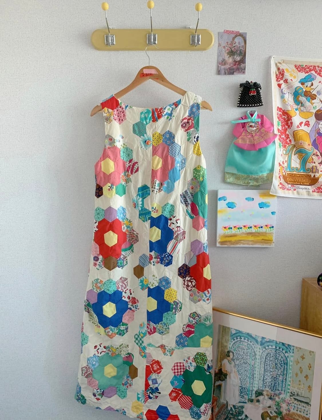 빈티지 퀼트 점프수트 상품이미지2