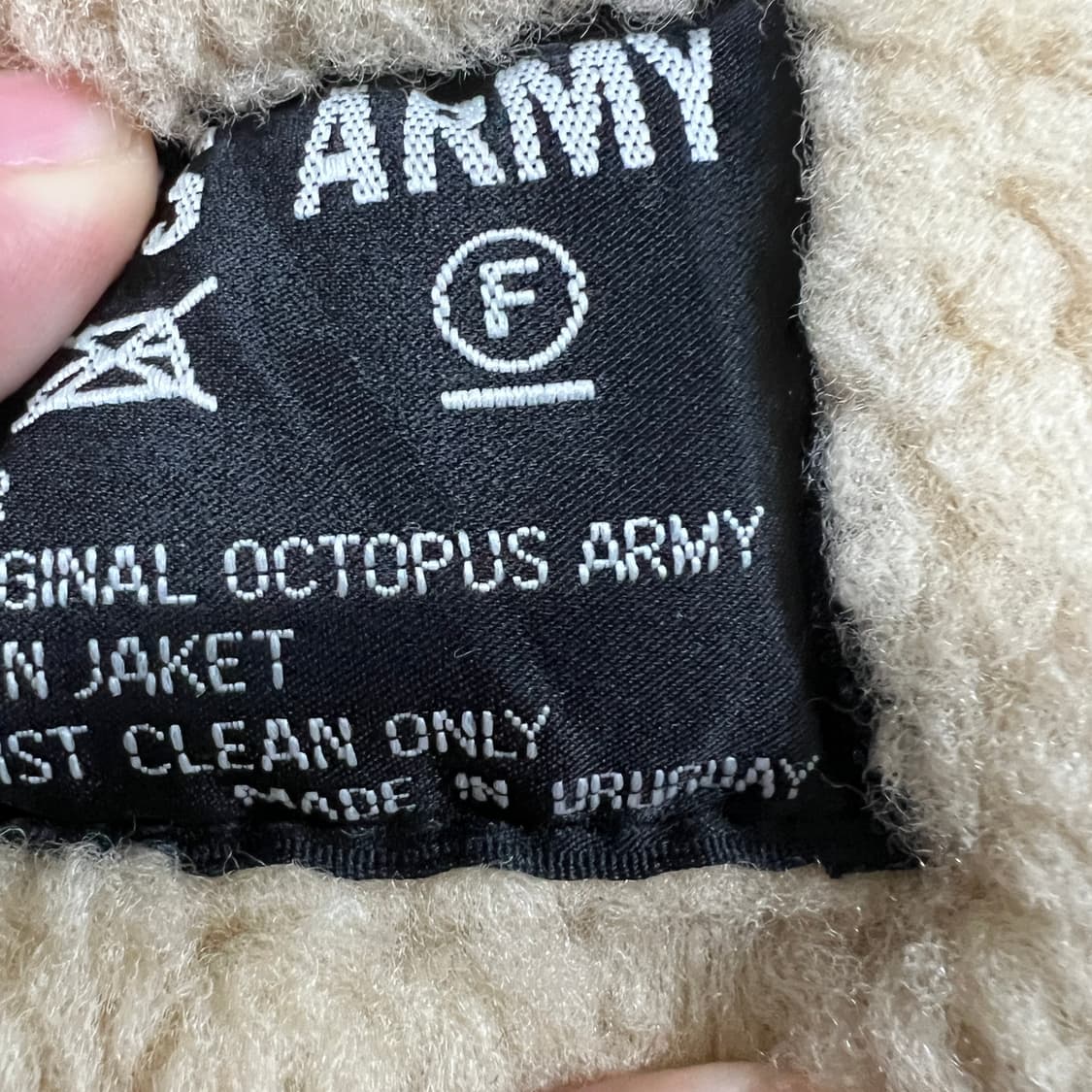 Johns hamer 옥토퍼스 아미 쉽스킨 롱무스탕자켓(L) 상품이미지8