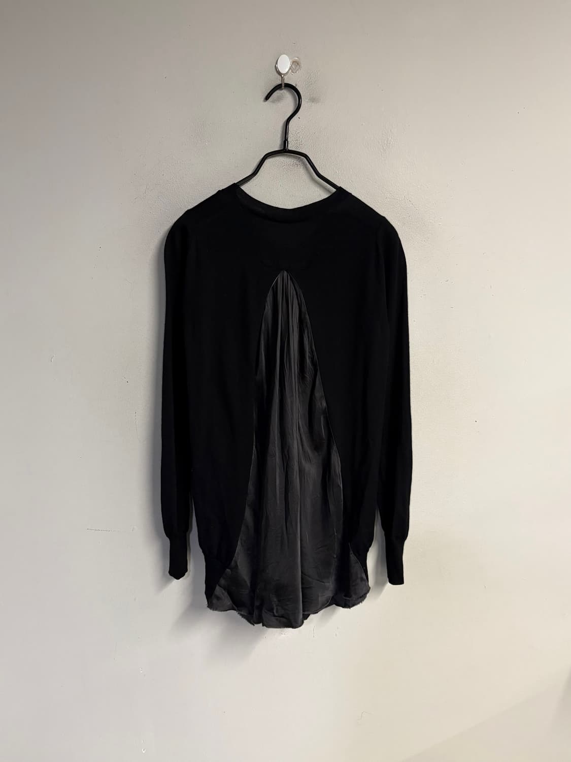 SACAI LUCK back pleats cardigan black 1  상품이미지5