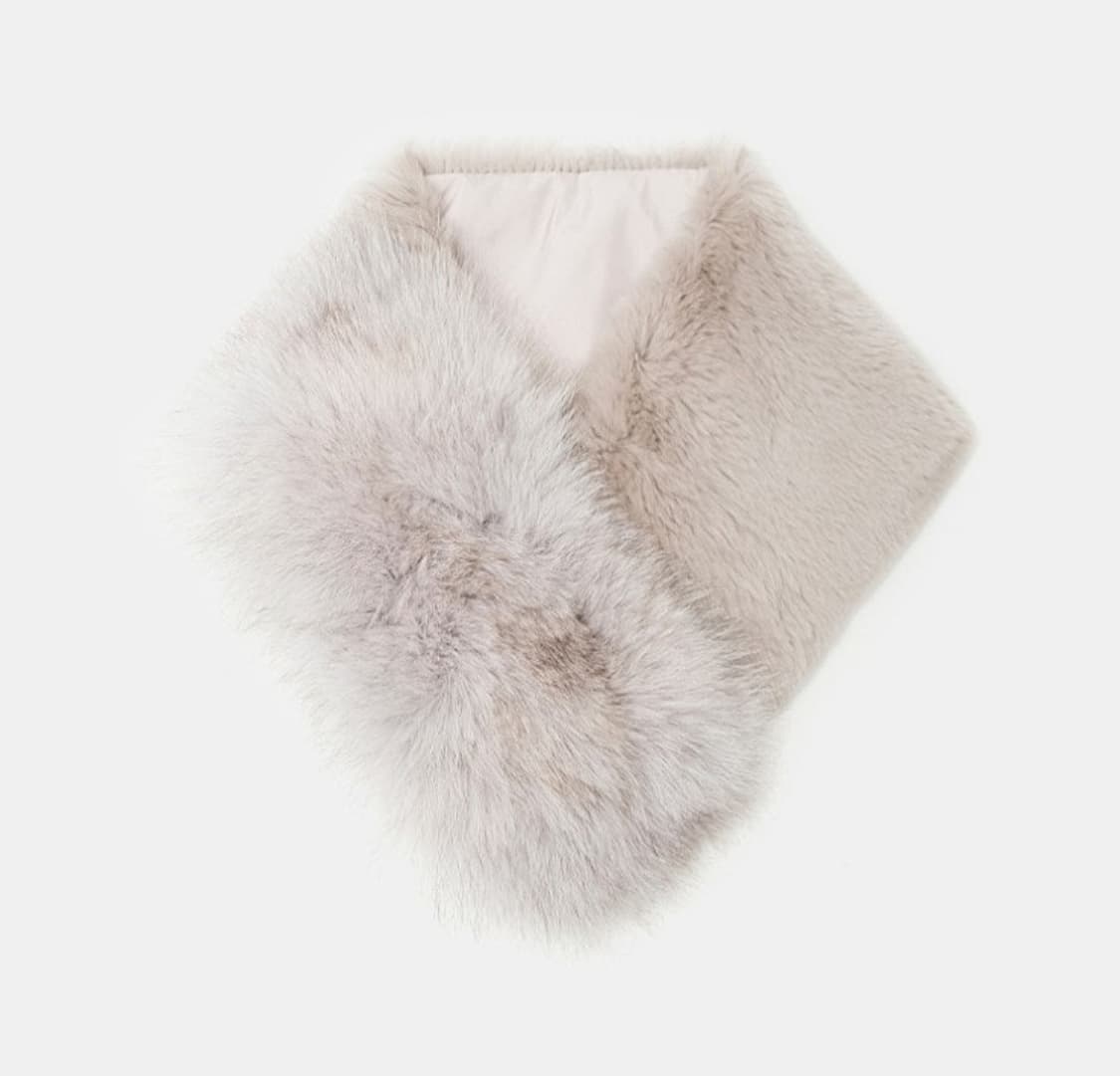 새상품) 빈폴 리얼 퍼 목도리 머플러 여성 퍼 워머 상품이미지1