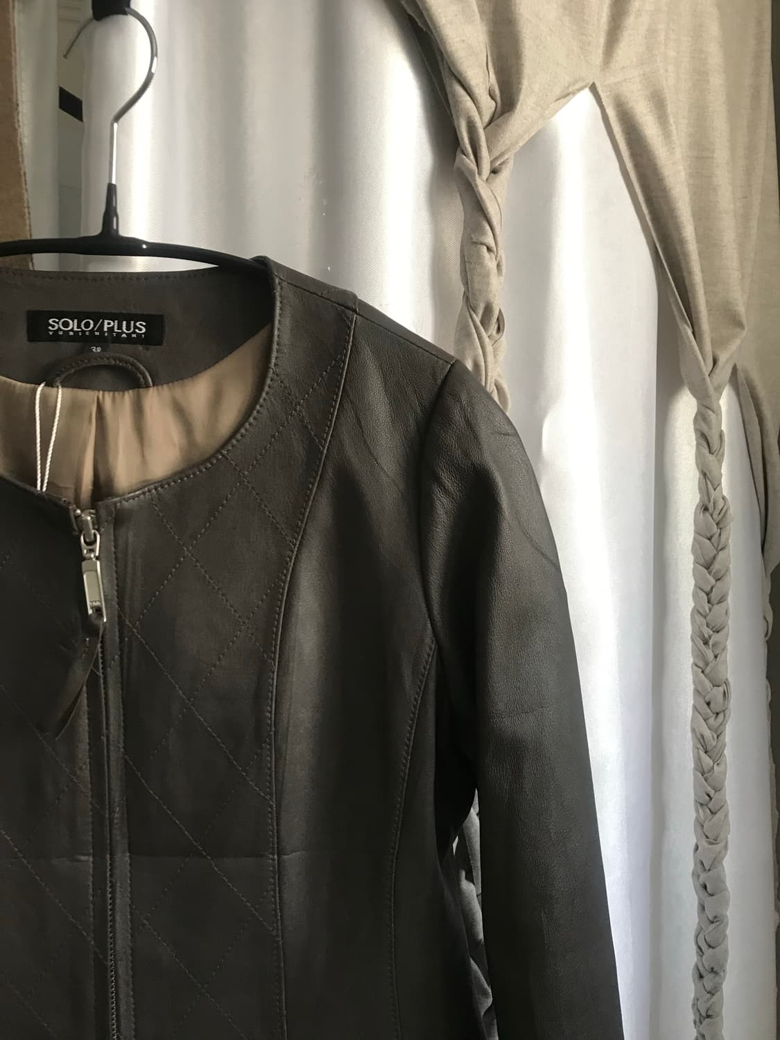 vintage slim fit leather jacket 상품이미지6