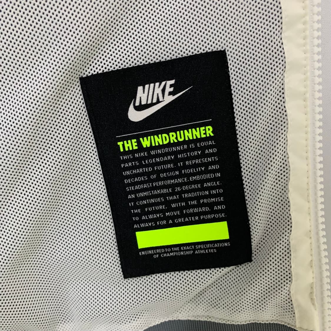 나이키 윈드러너 후드 바람막이 집업 점퍼 화이트 민트그레이 XL 상품이미지10