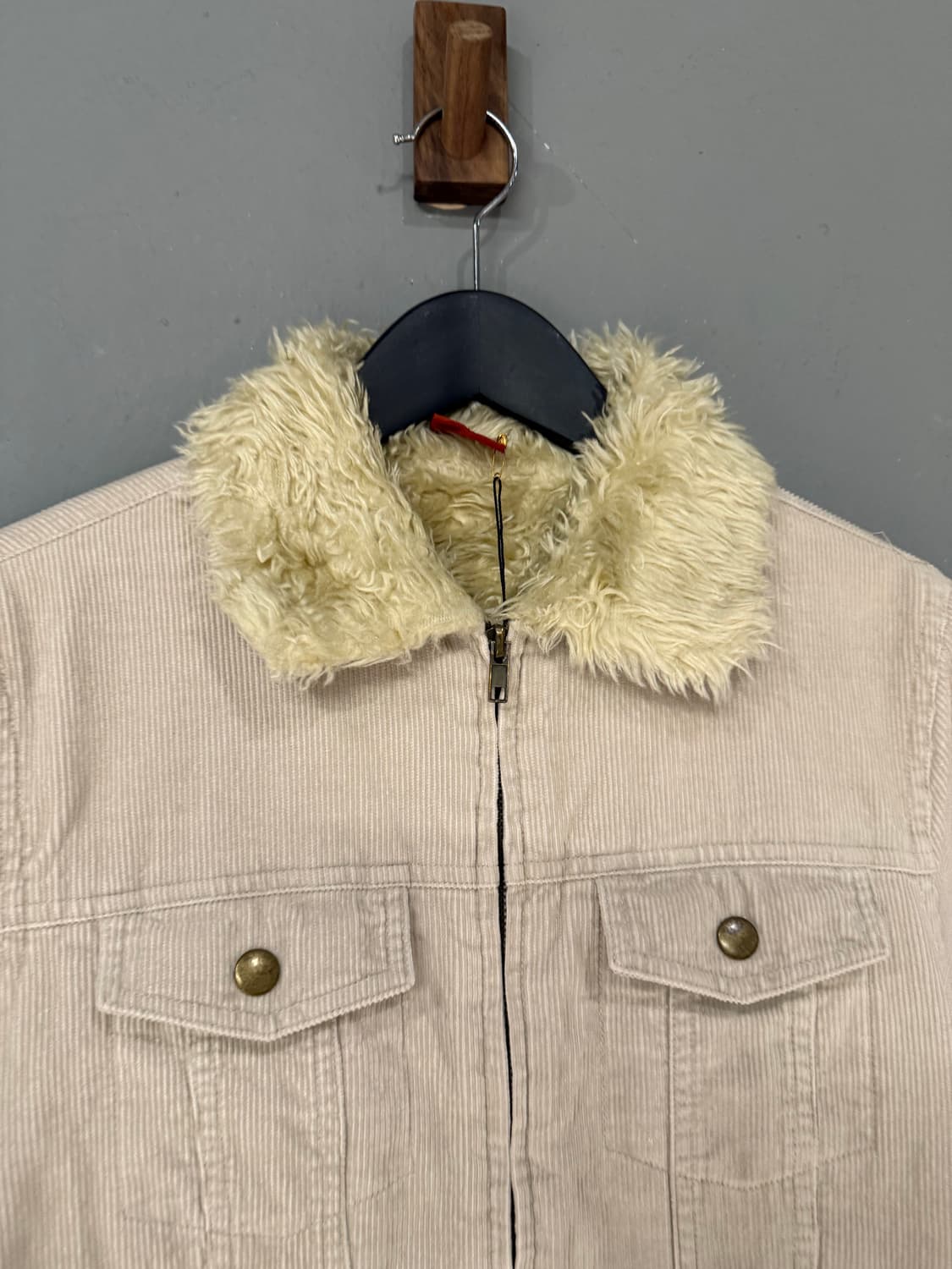 2-pocket fur trimming jacket 상품이미지5