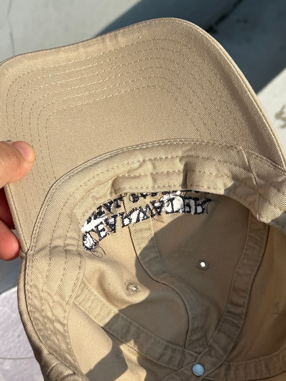 [F] 빈티지 베이지 볼캡 모자 상품이미지5