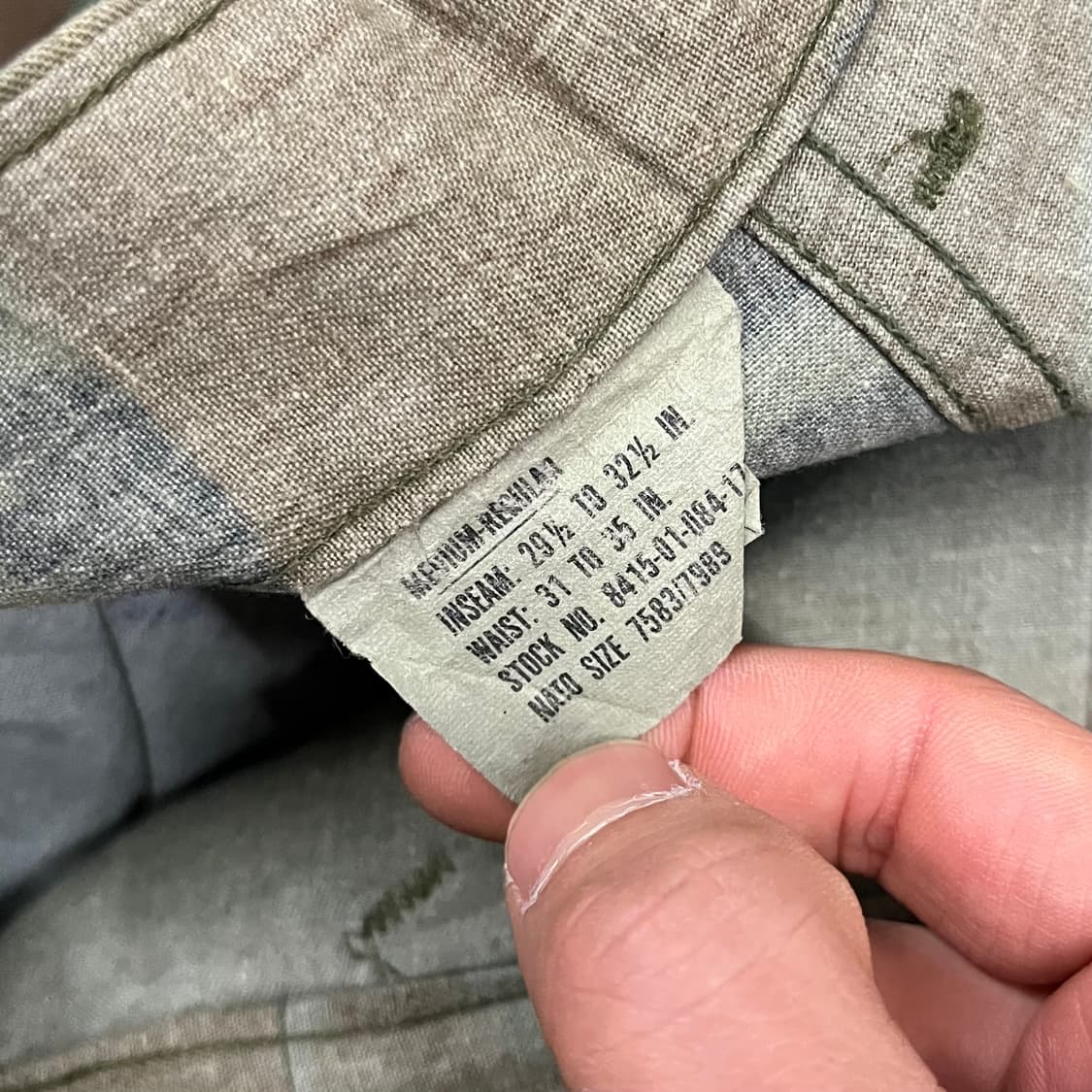 오리지날 미군 우드랜드 BDU 팬츠 (M/R) 상품이미지5