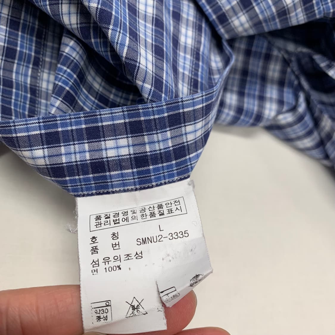 폴로랄프로렌 체크셔츠 반팔남방 (L) 상품이미지4