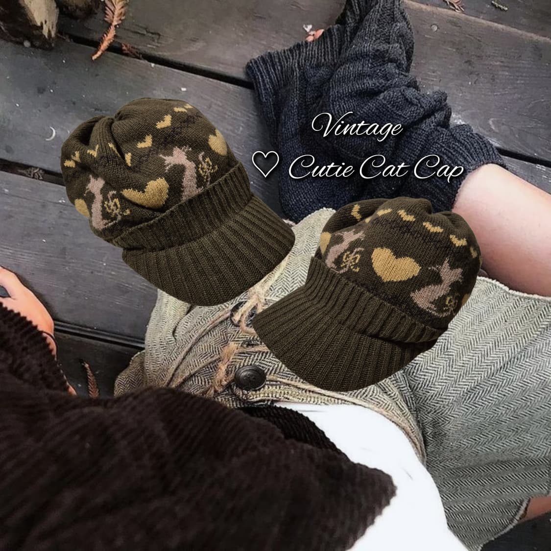 Vintage ♡ Cutie Cat Cap 상품이미지1