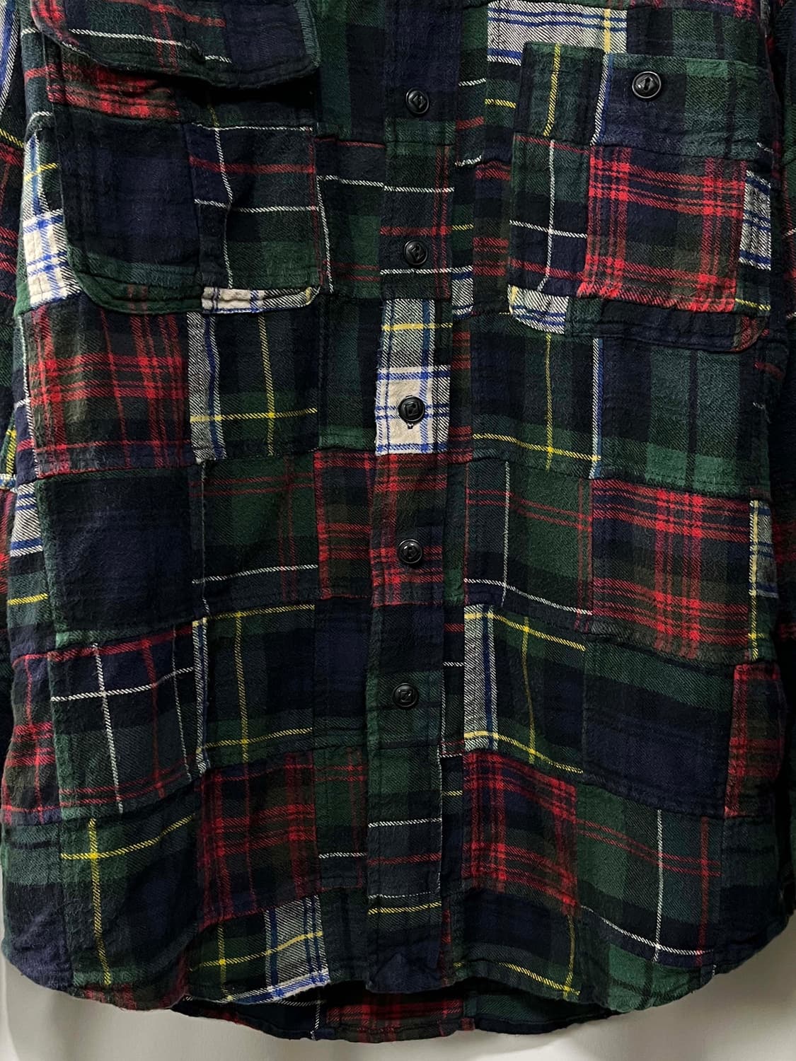 폴로 랄프로렌 인디아 마드라스 패치워크 플래드 덩가리 워크셔츠 상품이미지7