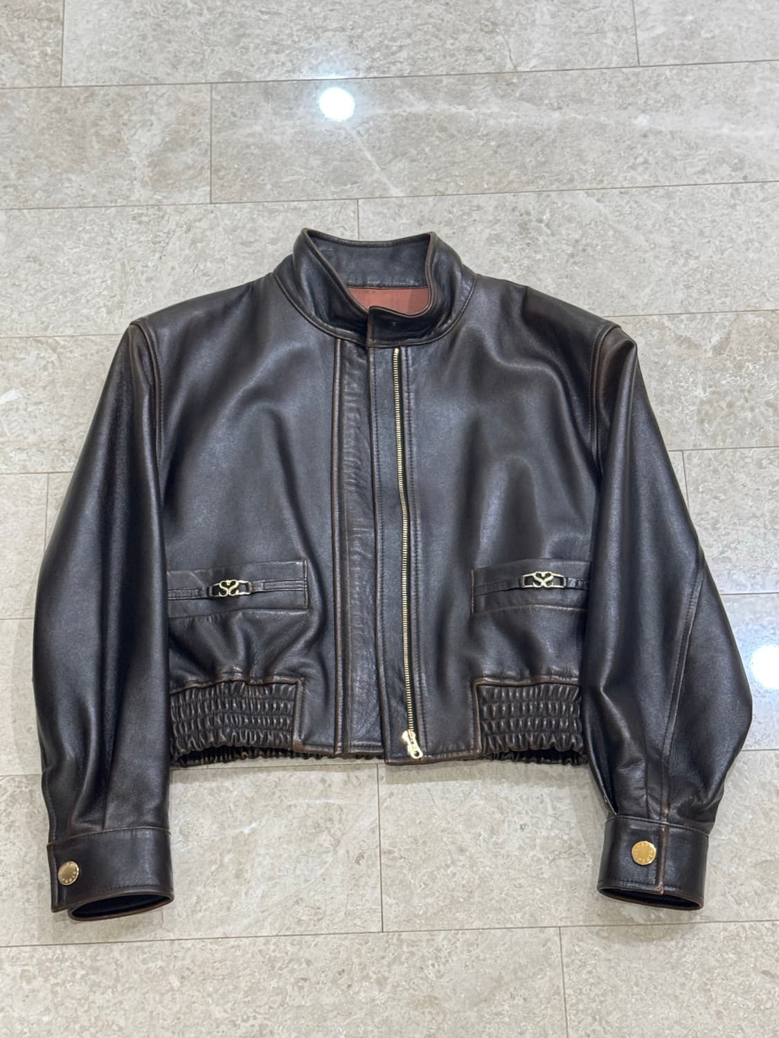 산드로 램스킨 가죽 자켓 상품이미지3