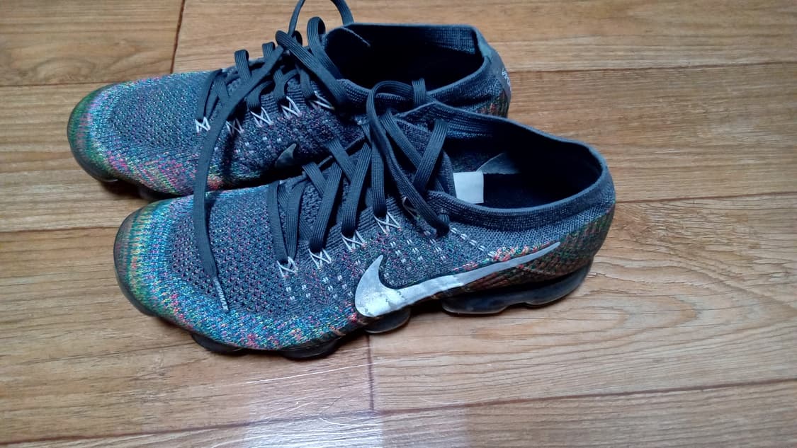 나이키 에어 베이퍼맥스 플라이니트 멀티 그레이 레인보우 상품이미지3