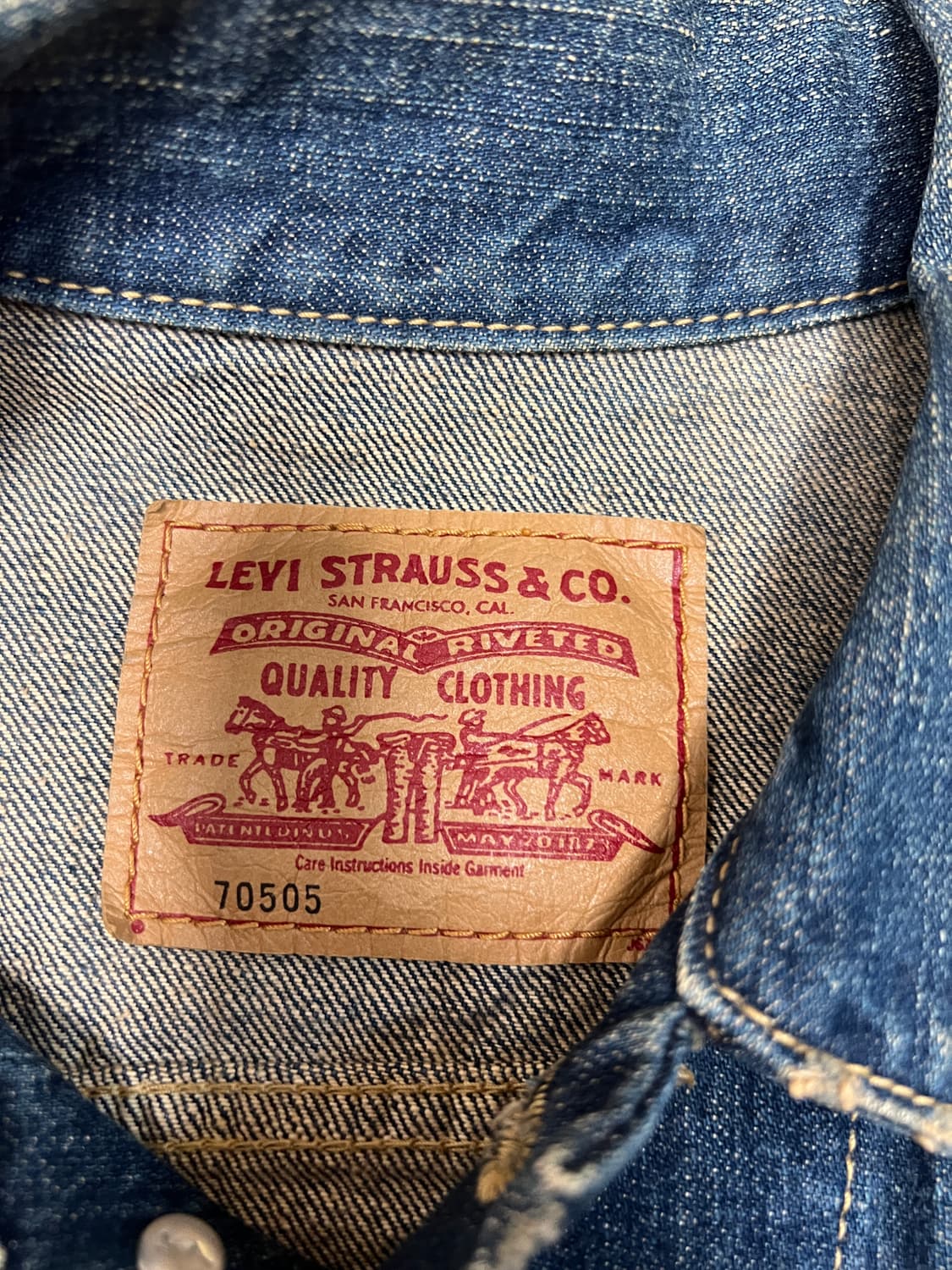 [M] 리바이스 70505 디스 데님 자켓 상품이미지4