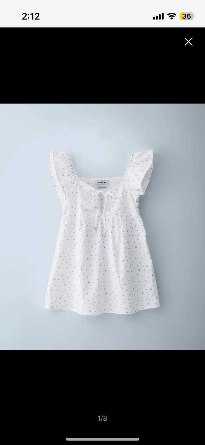 배드블루 Shooting Star Angel Dress White 원피스 상품이미지1