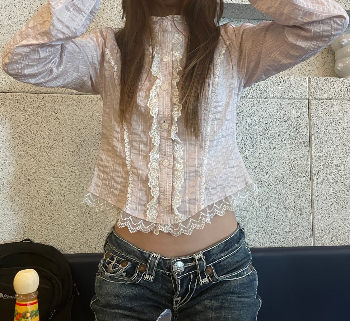 아뜰리에 피에롯 atelier pierrot 로리타 리본 블라우스 상품이미지1