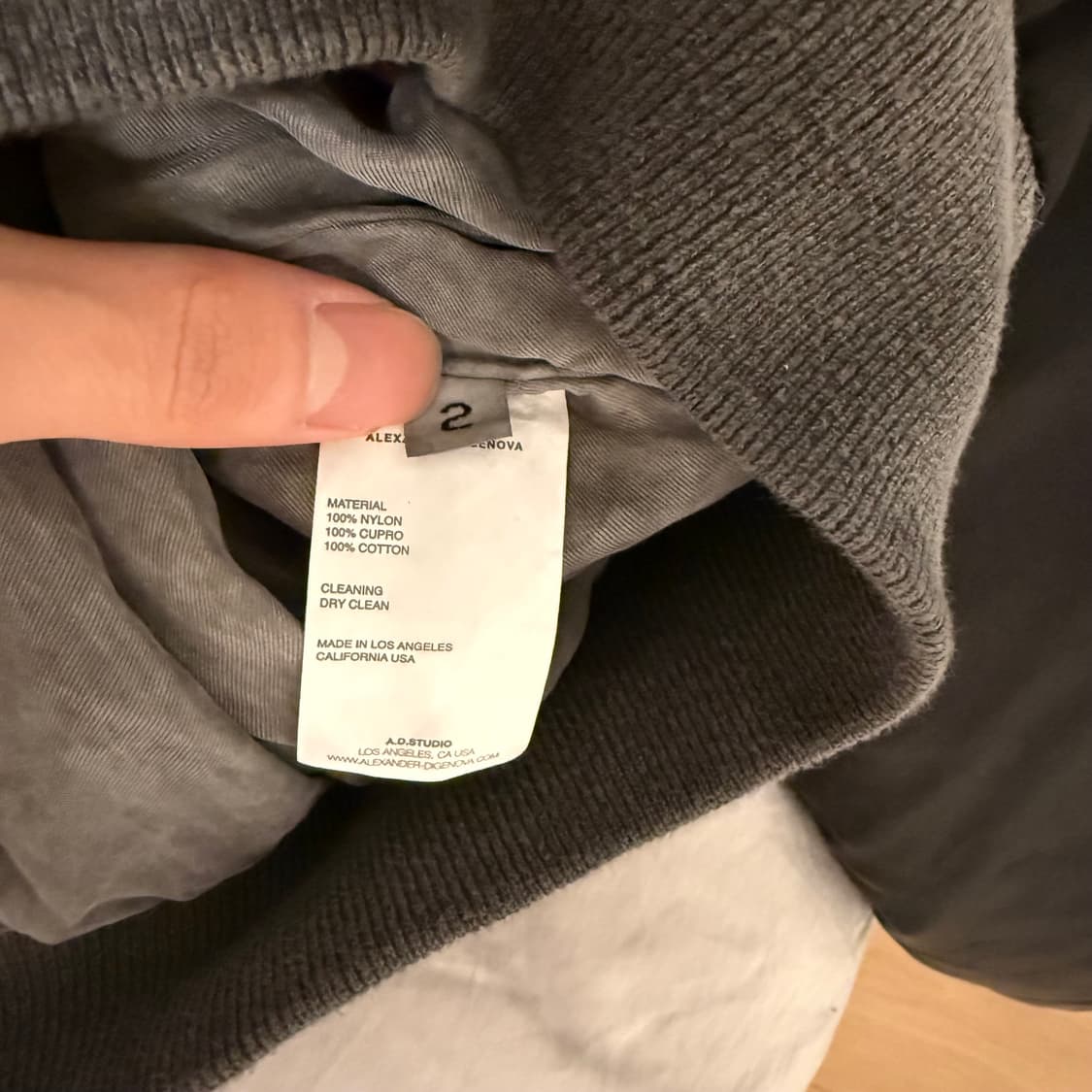 (2) 알렉산더 디제노바 컷아웃 봄버자켓 상품이미지5