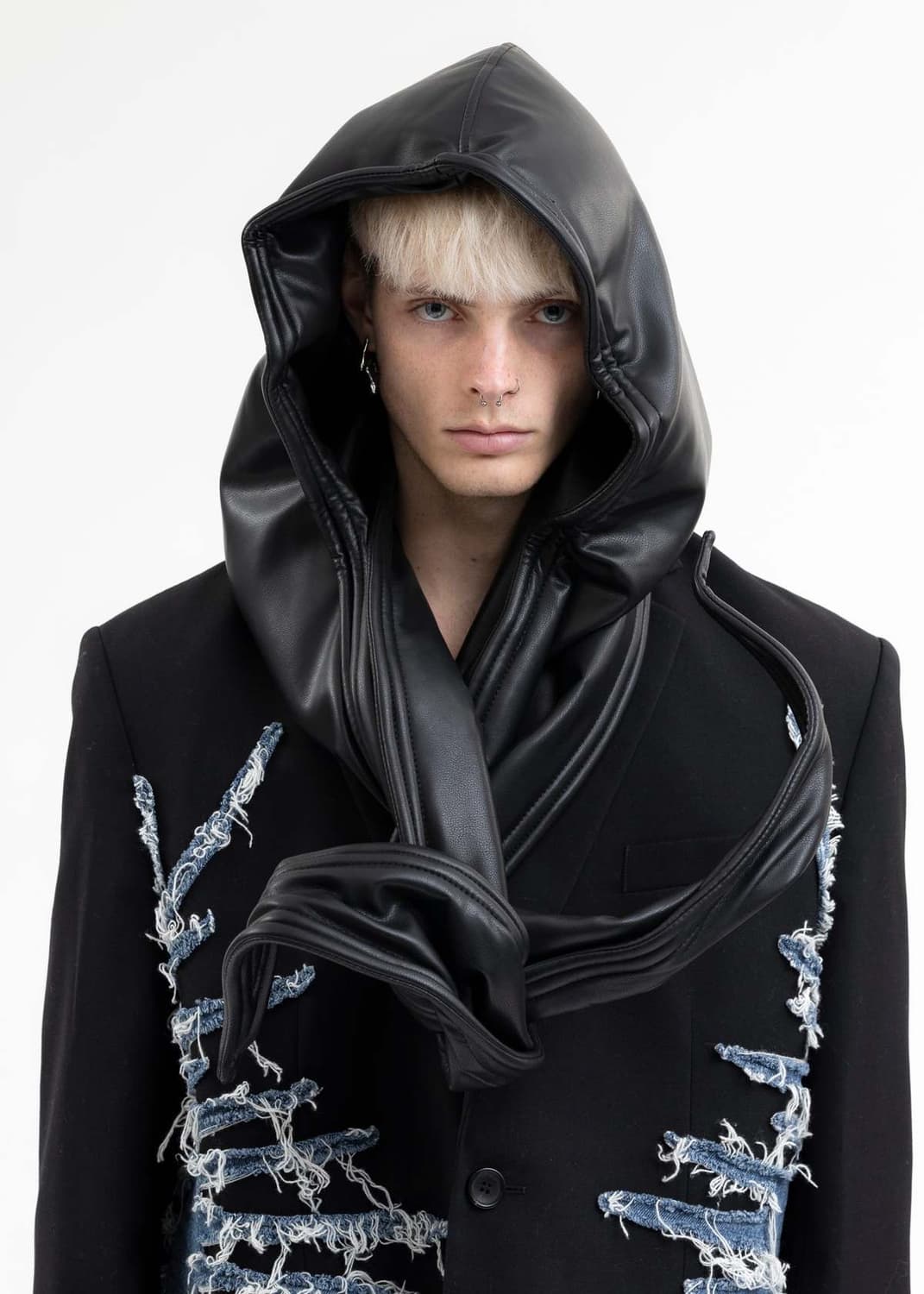 와이프로젝트 레더 와이어 후드 상품이미지1