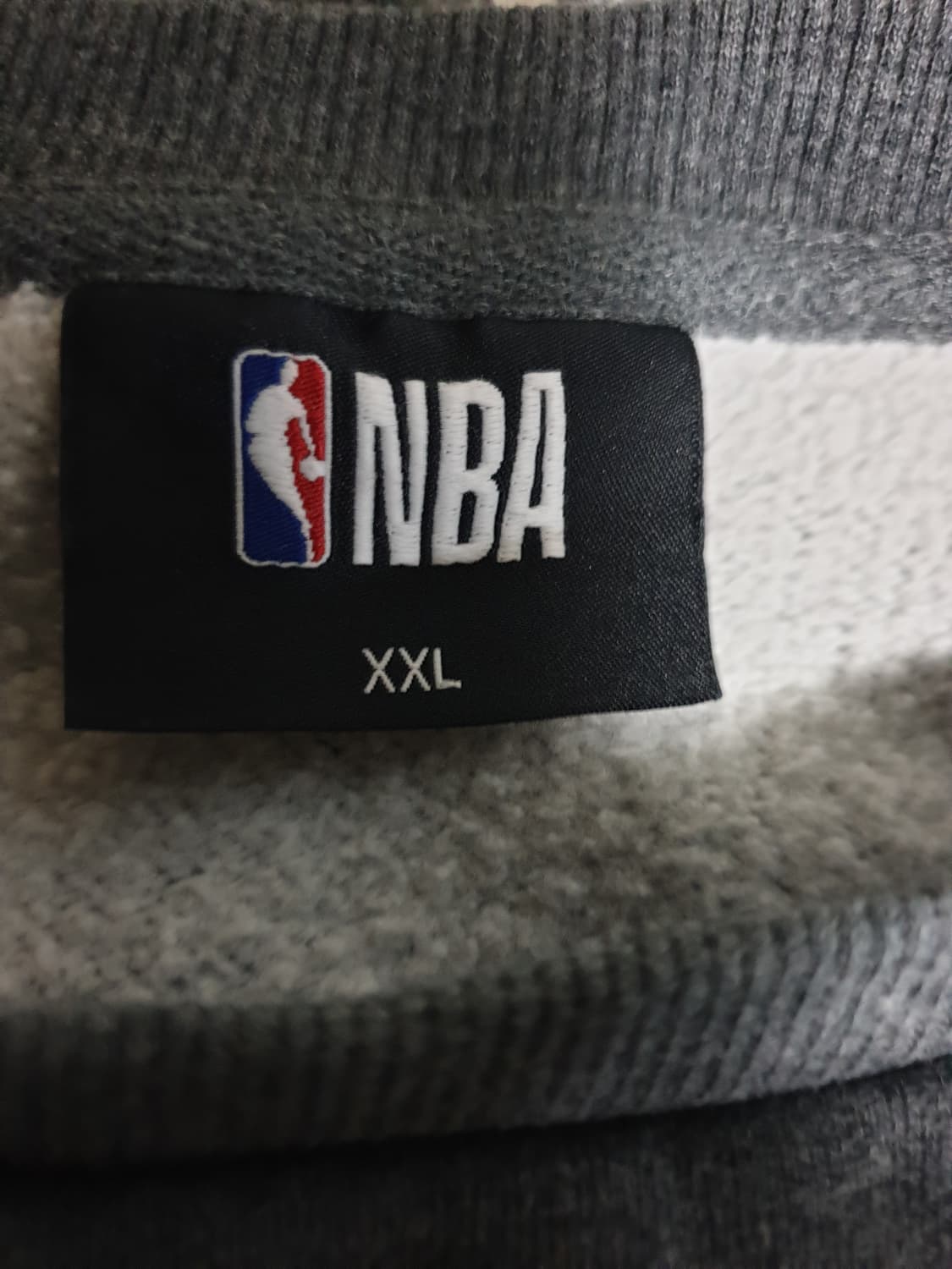 NBA 스탠다드 로고 기모 맨투맨 그레이 (XXL) 상품이미지3