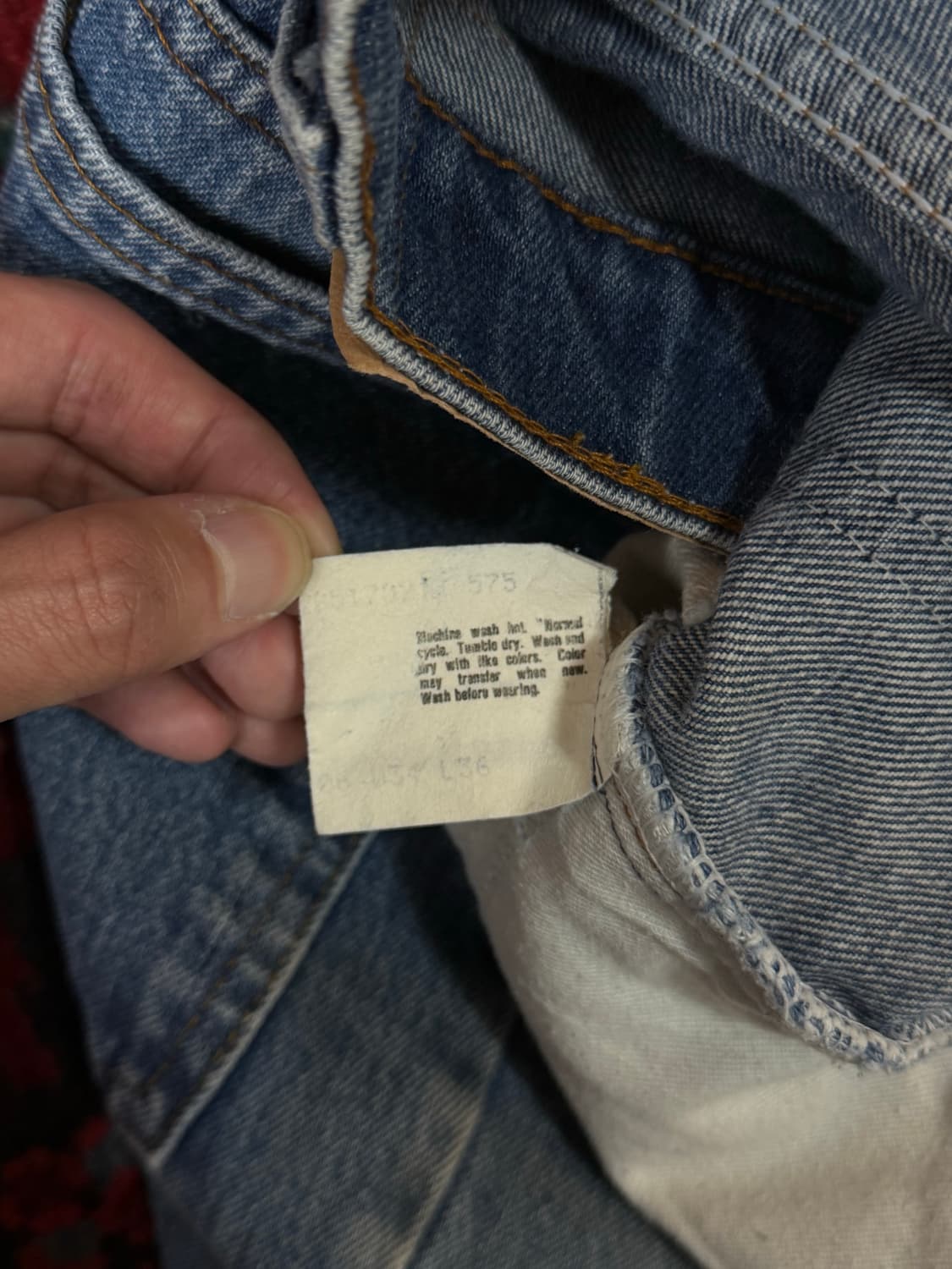 80's USA 빈티지 리바이스 517 오렌지탭 부츠컷 상품이미지9