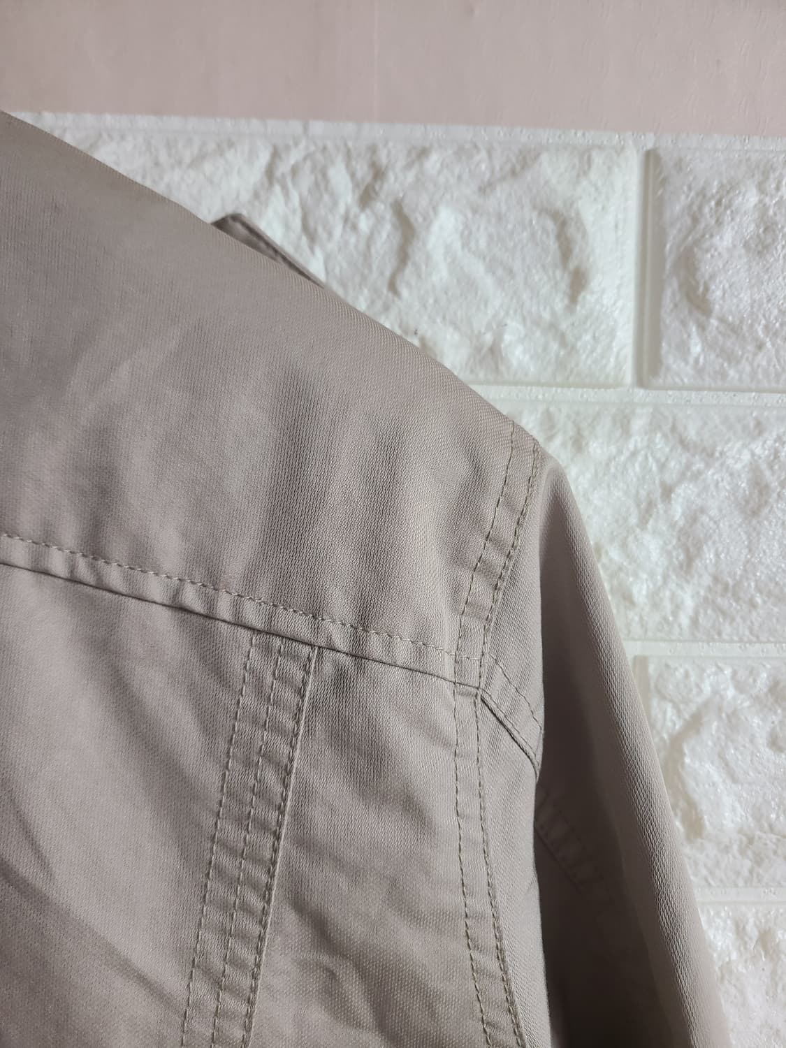 m+vio 남성 면 자켓 베이지색(95) 상품이미지6