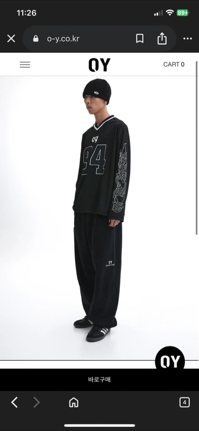 OPENYARD Angel&Devil 롱 슬리브 블랙 상품이미지5