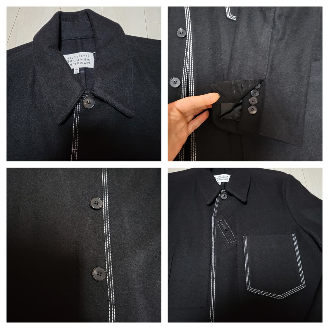 (50) 17FW 메종마르지엘라 콘트라스팅 스티치자켓 상품이미지7