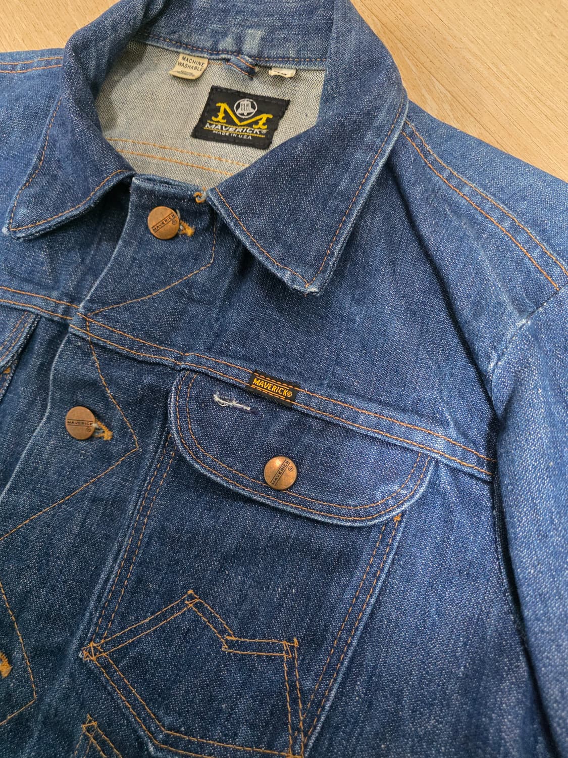 70s 매버릭 랭글러 데님 자켓 40 상품이미지5