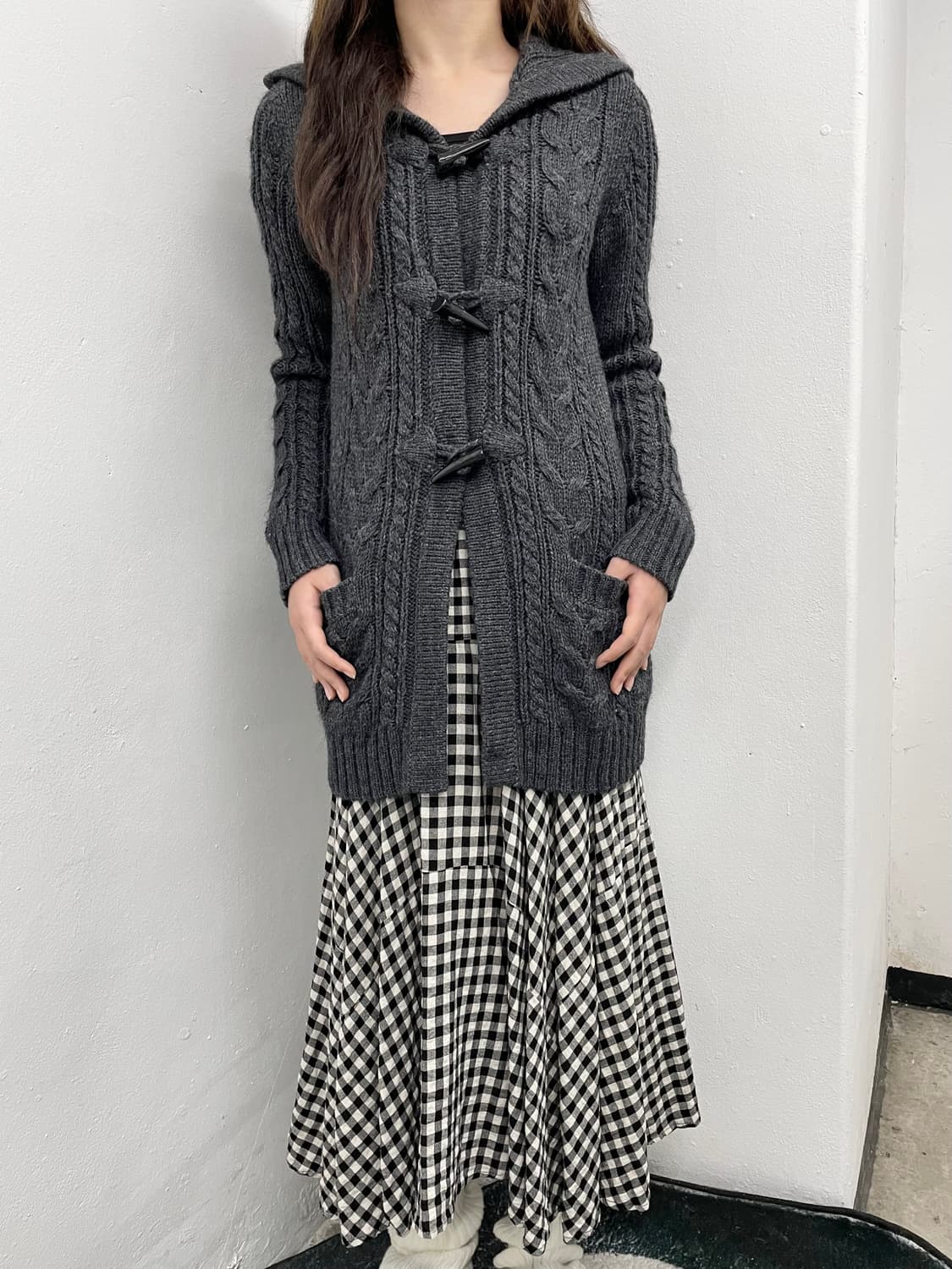 꽈배기 떡볶이 후드 가디건 상품이미지3