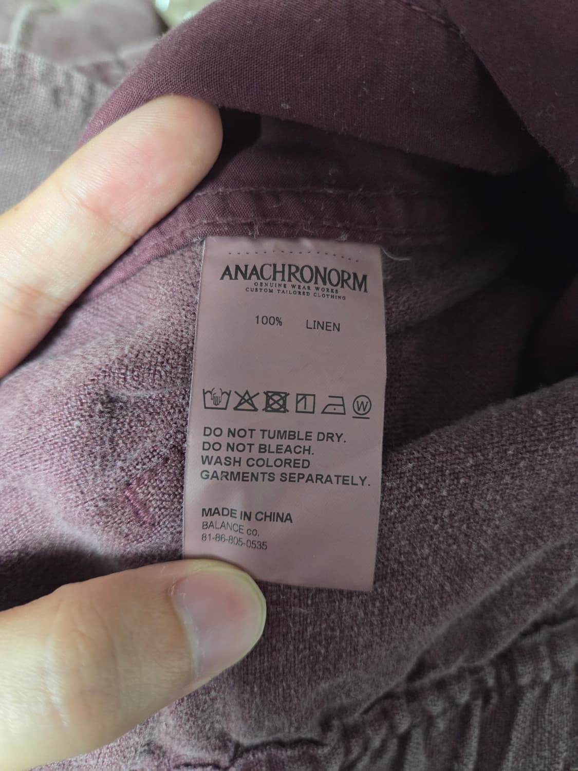 26ss Anachronorm 페이딩 린넨 셋업 상품이미지6