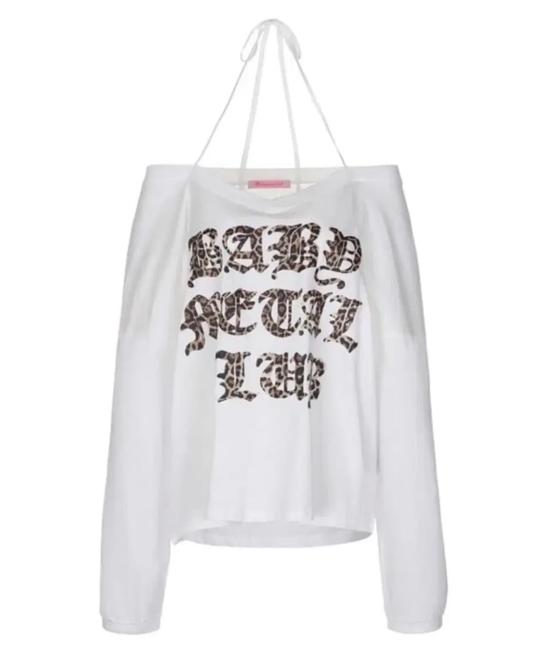 베이비메탈클럽 레오파드 로고 셔링티 상품이미지1