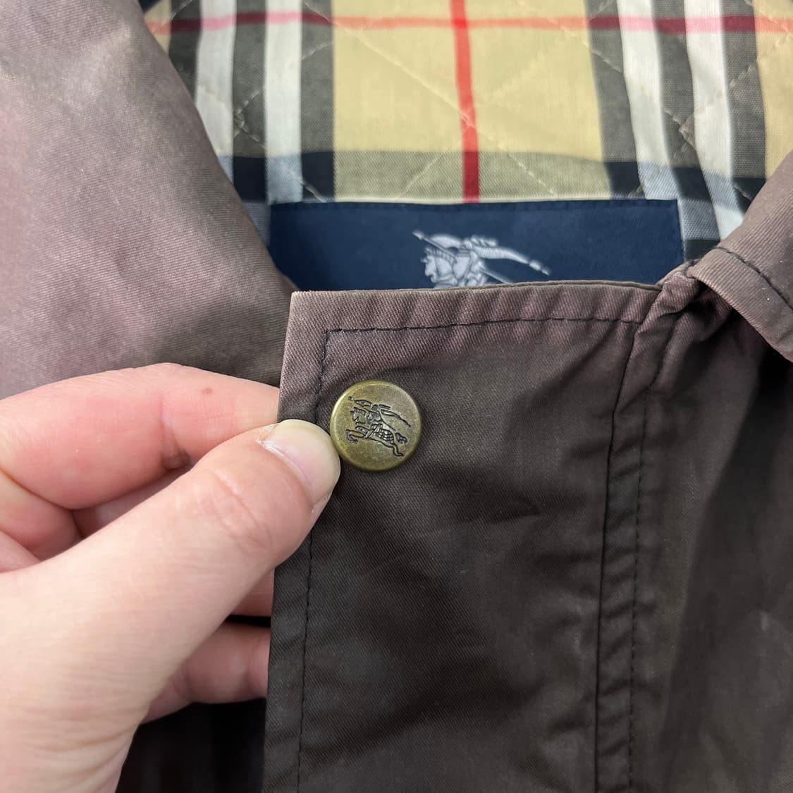 100 버버리 90s 왁스 자켓 상품이미지5