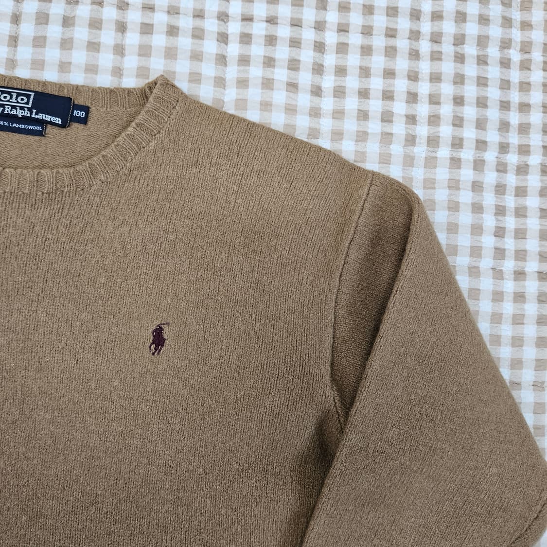 폴로 랄프로렌 램스울100 니트 남자100 상품이미지3