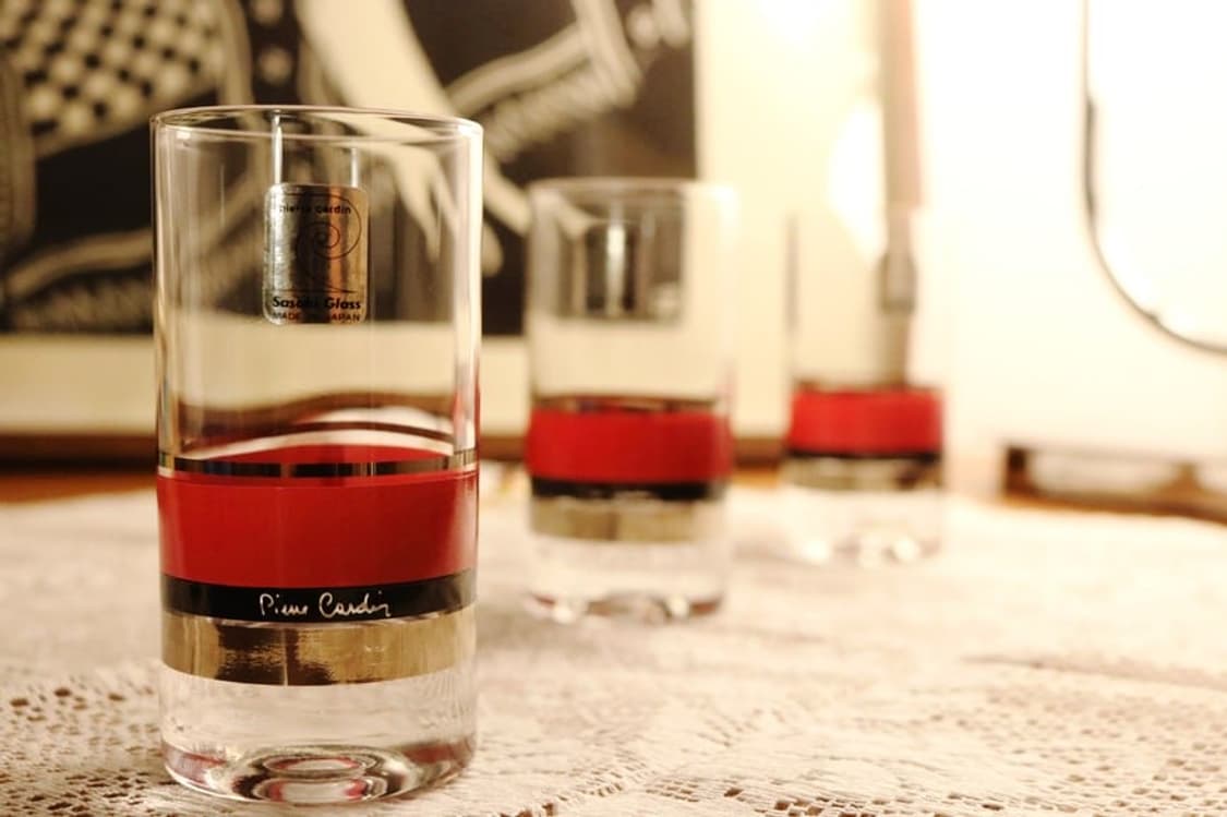 피에르가르뎅 x 사사키글라스 미사용 빈티지 미니 글라스 상품이미지4