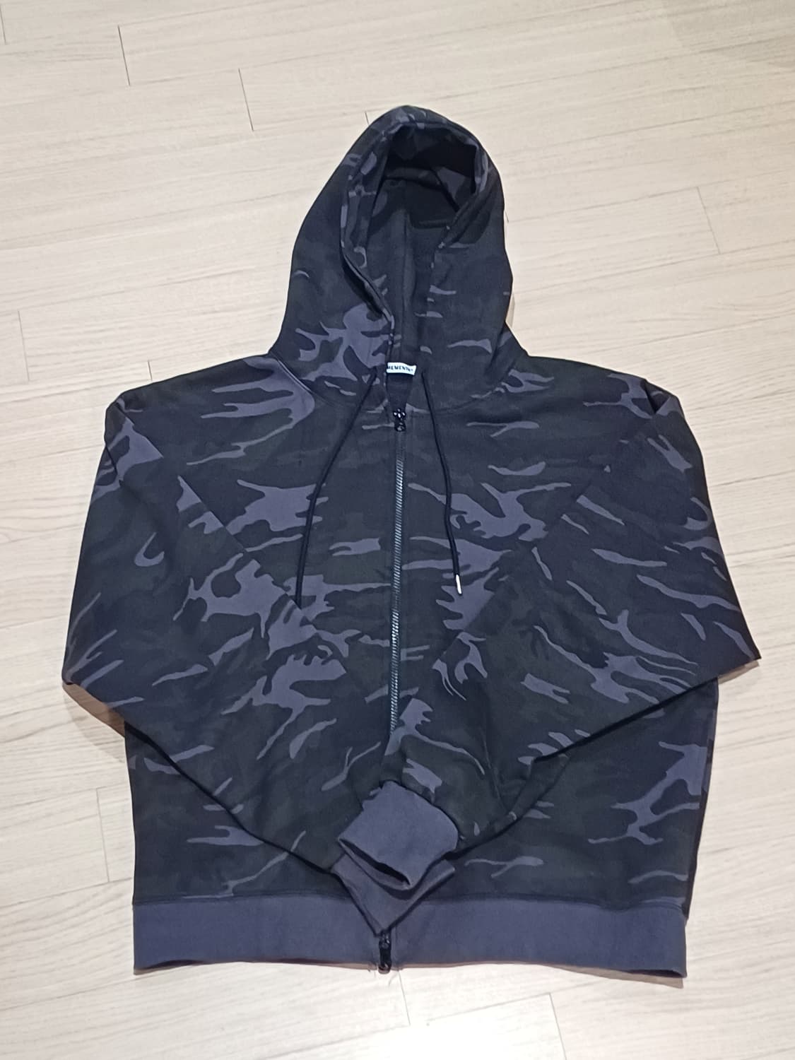 빈티지 오버핏 카모 후드집업 상품이미지1