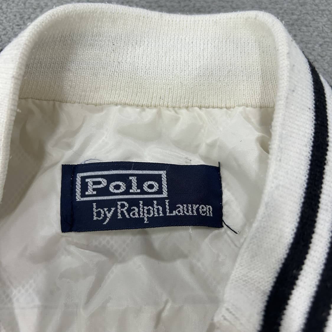 폴로 랄프로렌 화이트 봄버 자켓 s 상품이미지2