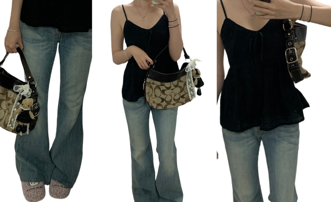 [S급] Coach side belt y2k shoulder bag 상품이미지2