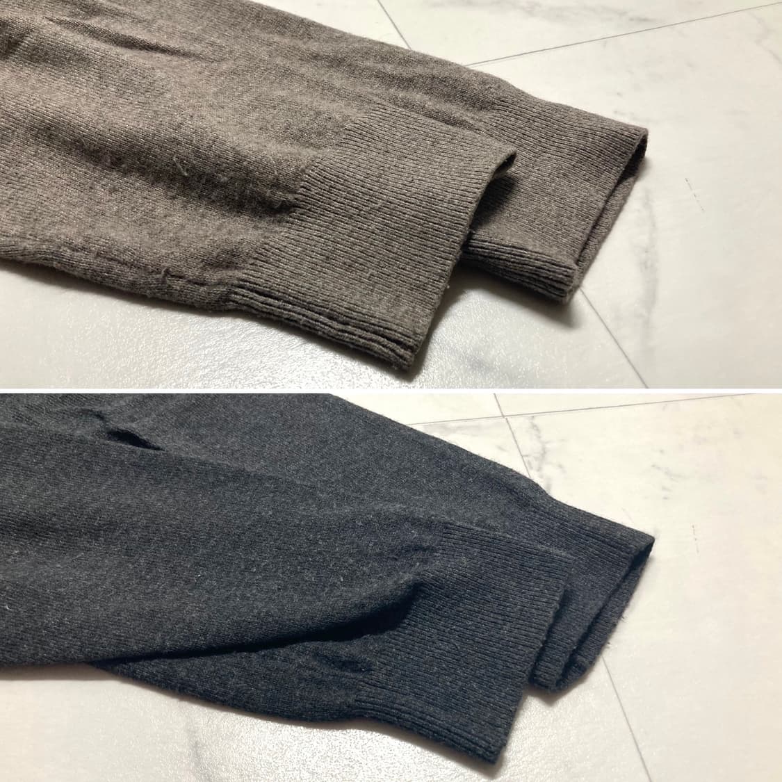 파렌하이트 캐시미어 워셔블 모크넥 니트 2벌 105-110 상품이미지6